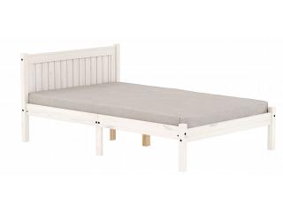4ft6 Double Rio White Washed Wood Painted Shaker Style Bed Frame